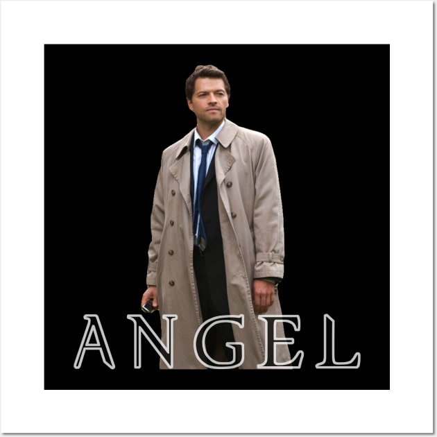 Castiel Supernatural Wall Art by rousseaudanielle